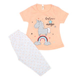 Girls Half Sleeves Tights Suits - Orange, Kids, Girls Sets And Suits, Chase Value, Chase Value
