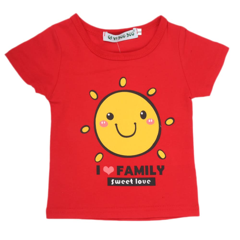 Newborn Boys T-Shirt - Red, Kids, NB Boys Shirts And T-Shirts, Chase Value, Chase Value