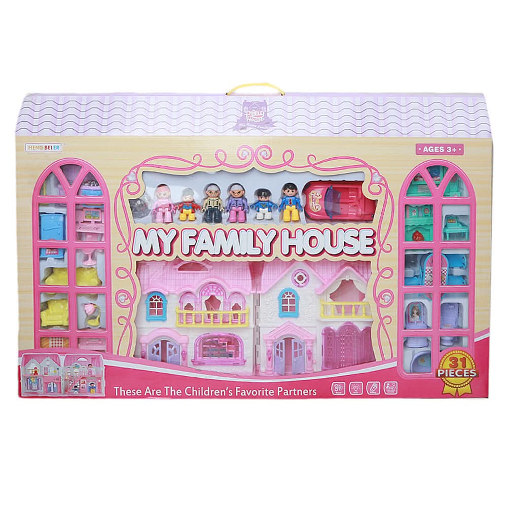 Castle House For Children - Pink, Kids, Dolls and House, Chase Value, Chase Value