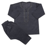 Newborn Boys Shalwar Suit - Dark Grey, Kids, Newborn Boys Shalwar Suits, Chase Value, Chase Value