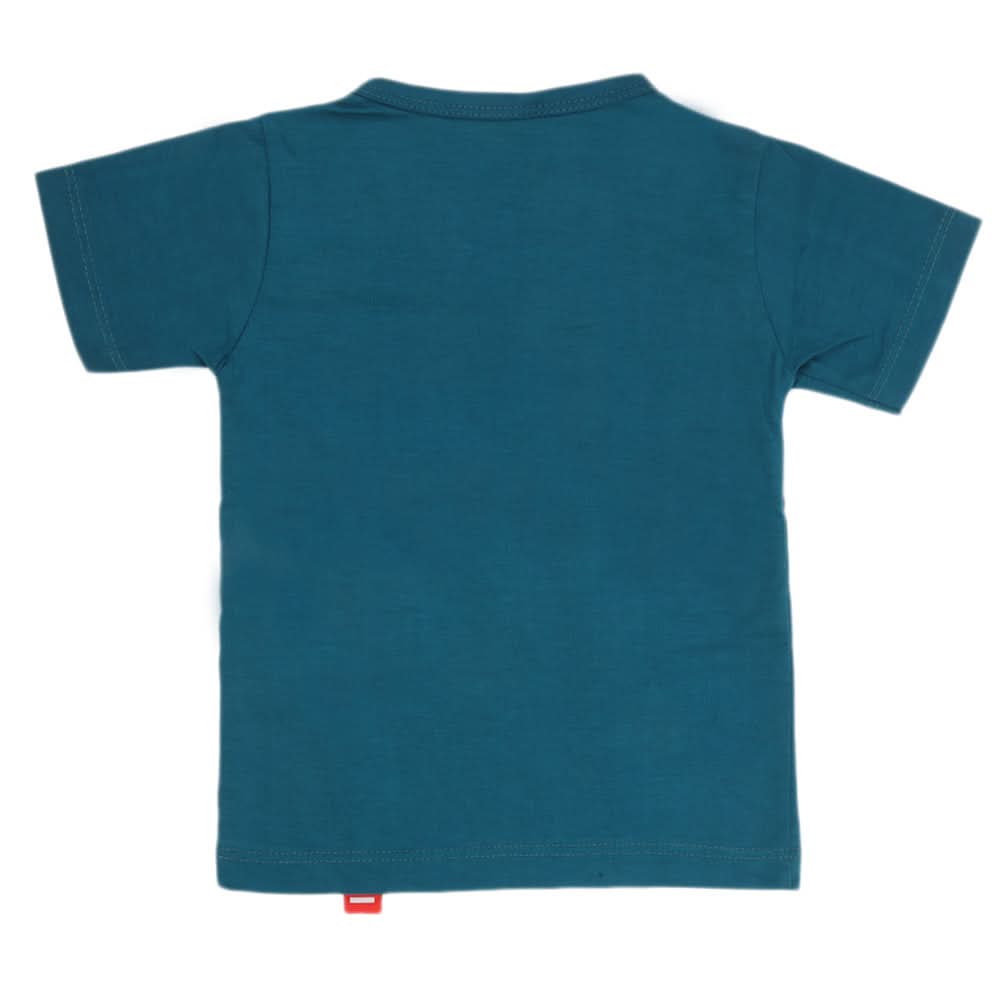 Boys Half Sleeves T-Shirt - Steel Green, Kids, Boys T-Shirts, Chase Value, Chase Value