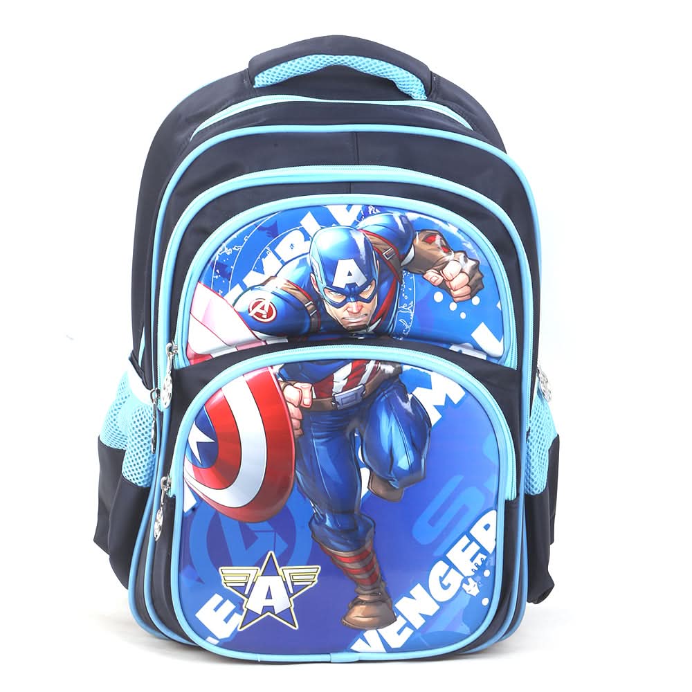 School Backpack 913 (13R1) - Dark Blue, Kids, School And Laptop Bags, Chase Value, Chase Value