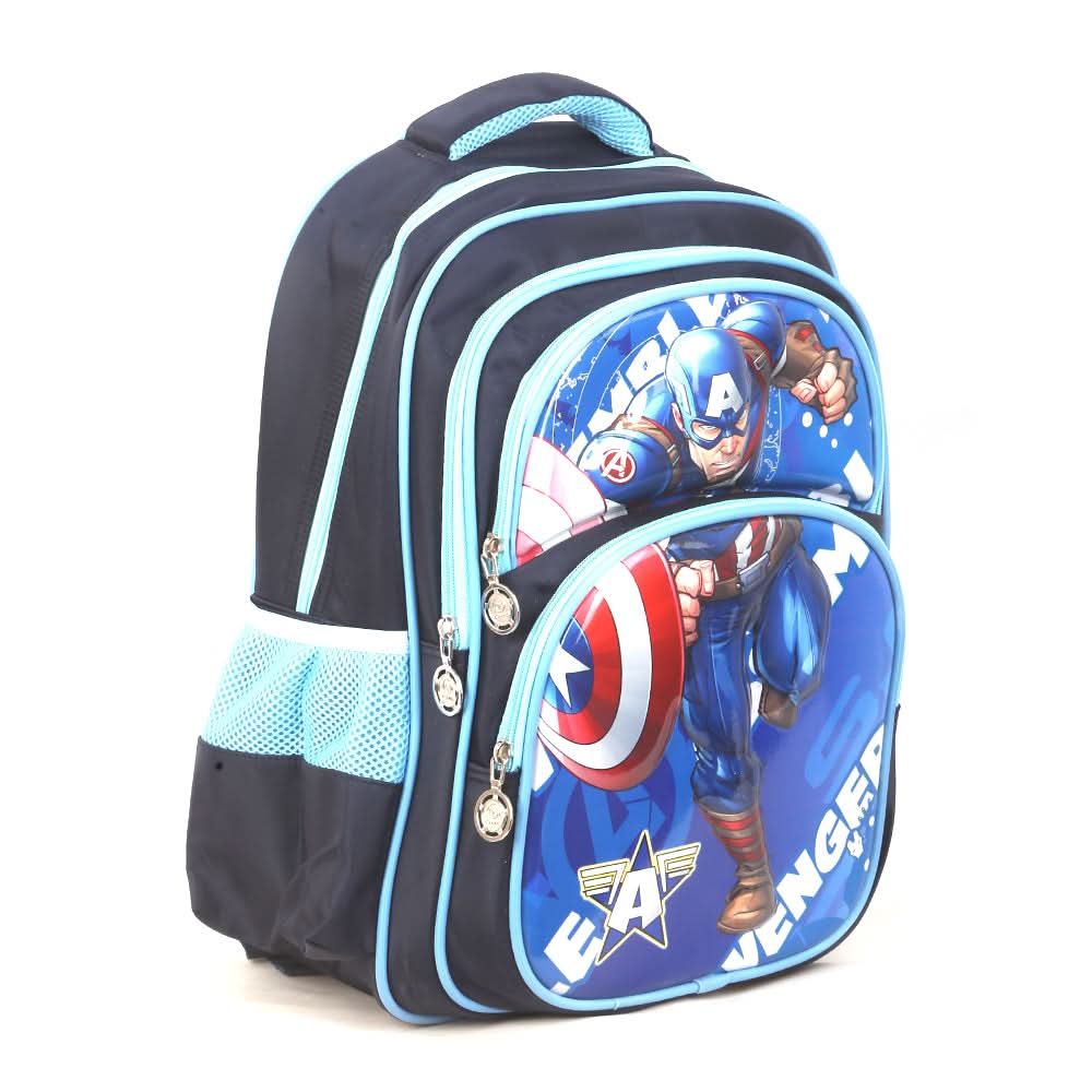 School Backpack 913 (13R1) - Dark Blue, Kids, School And Laptop Bags, Chase Value, Chase Value