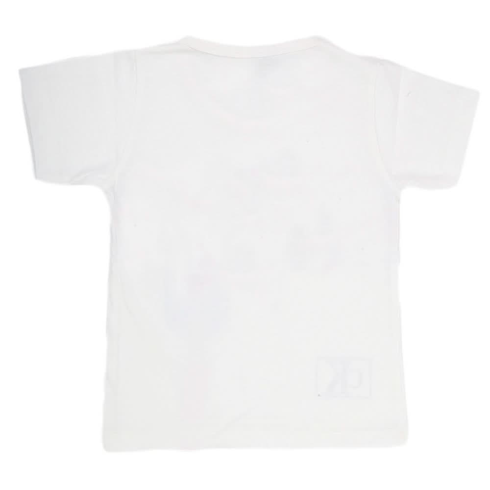 Boys Half Sleeves T-Shirt - White, Kids, Boys T-Shirts, Chase Value, Chase Value