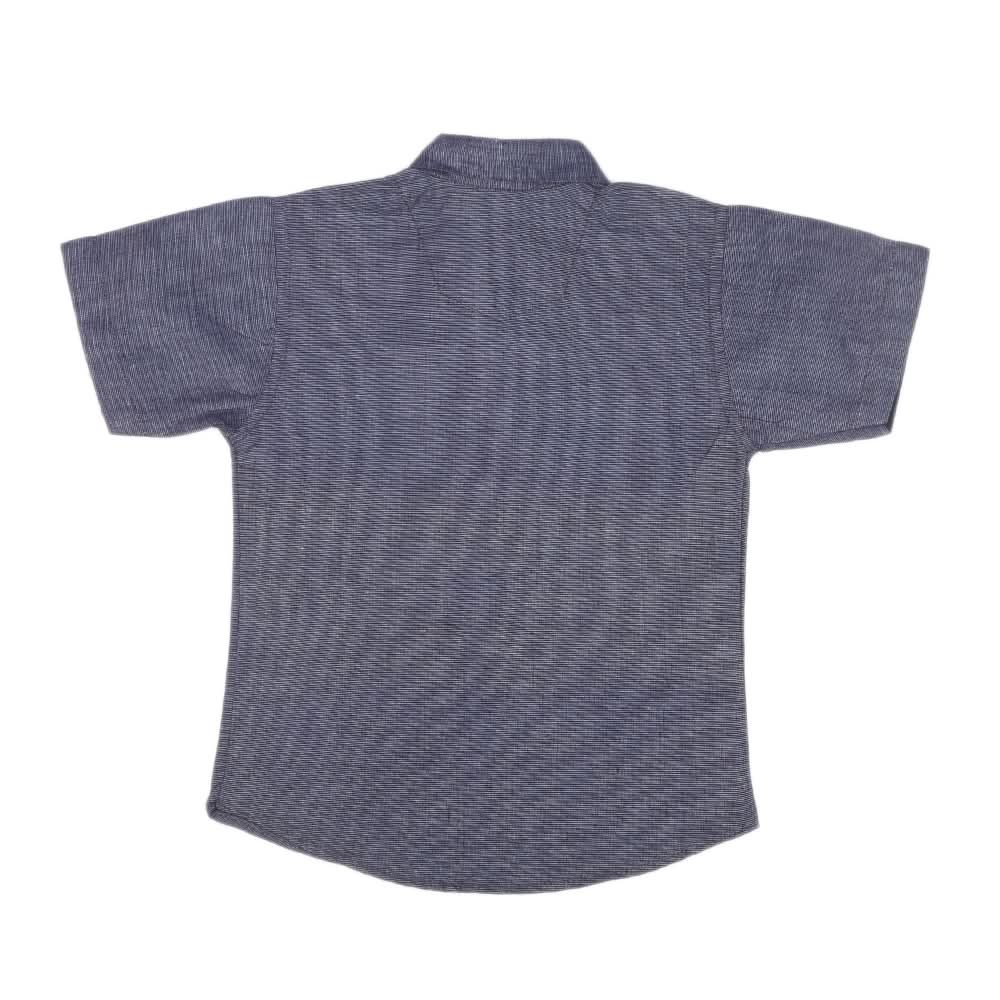 Boys Casual Chambray Shirt Half Sleeves -Dark Blue, Kids, Boys Shirts, Chase Value, Chase Value