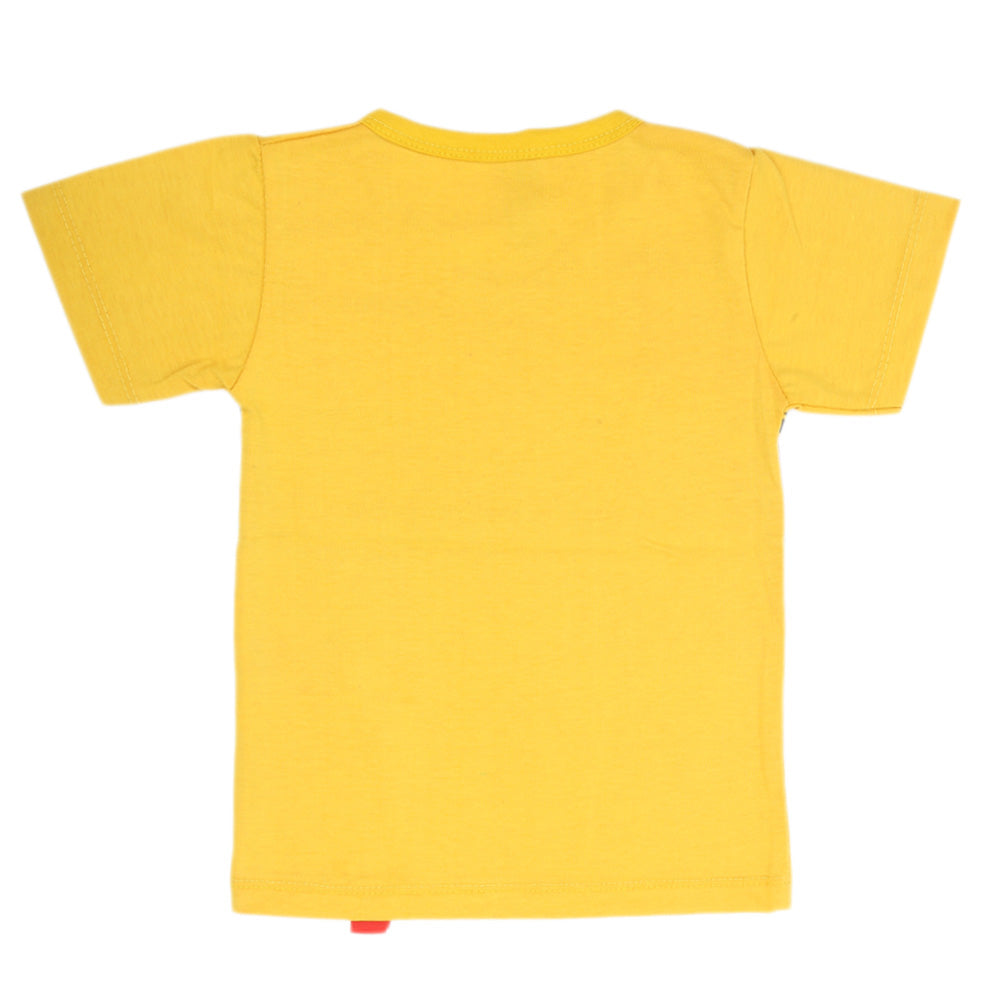 Boys Half Sleeves T-Shirt - Yellow, Kids, Boys T-Shirts, Chase Value, Chase Value