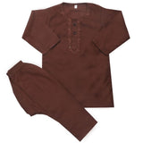 Newborn Boys Shalwar Suit - Coffee, Kids, Newborn Boys Shalwar Suits, Chase Value, Chase Value
