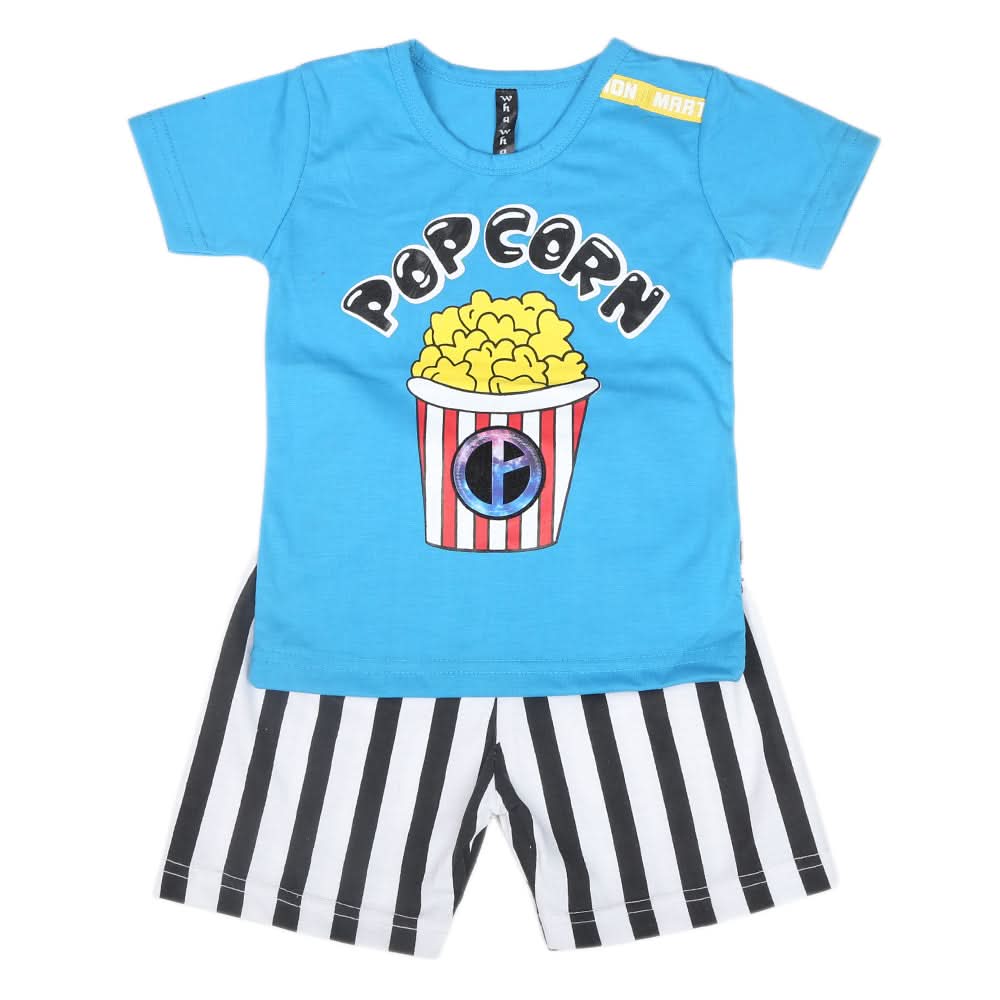 Boys Half Sleeves Suit 42817-Blue, Kids, Boys Sets And Suits, Chase Value, Chase Value