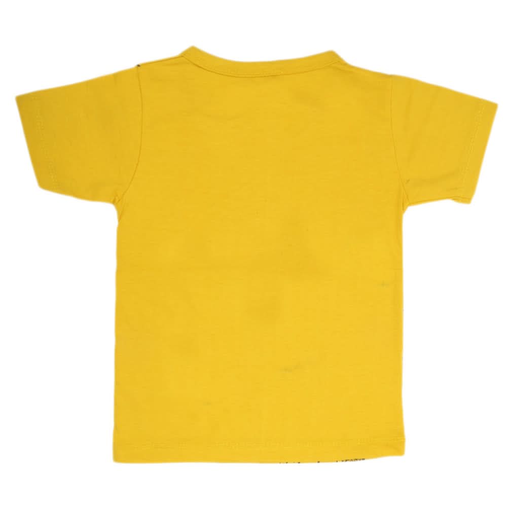 Boys Half Sleeves T-Shirt - Yellow, Kids, Boys T-Shirts, Chase Value, Chase Value