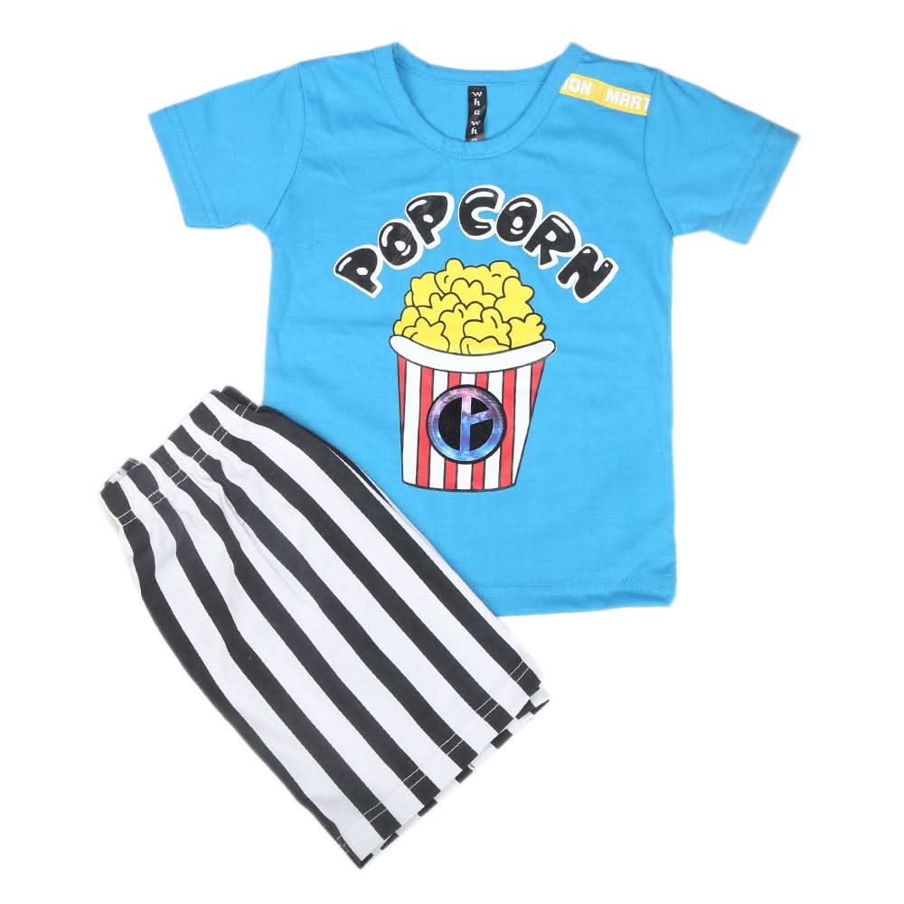 Boys Half Sleeves Suit 42817-Blue, Kids, Boys Sets And Suits, Chase Value, Chase Value