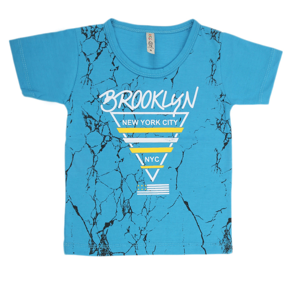 Boys Half Sleeves T-Shirt - Blue, Kids, Boys T-Shirts, Chase Value, Chase Value