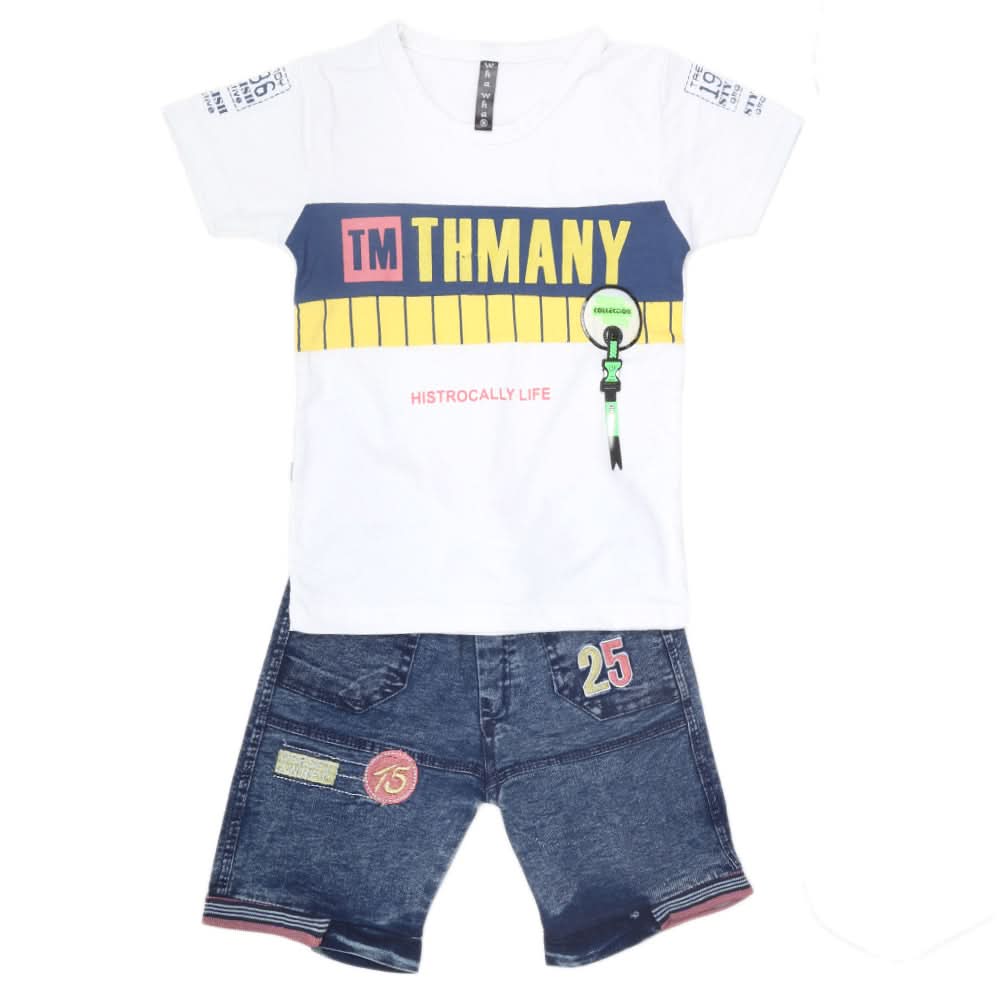 Boys Half Sleeves Suit 43202-Yellow, Kids, Boys Sets And Suits, Chase Value, Chase Value