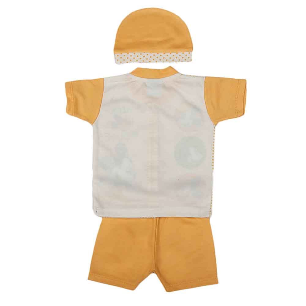 Newborn Boys Suits 3 Pcs - Orange, Kids, NB Boys Sets And Suits, Chase Value, Chase Value