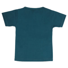 Boys Half Sleeves T-Shirt - Steel Green, Kids, Boys T-Shirts, Chase Value, Chase Value