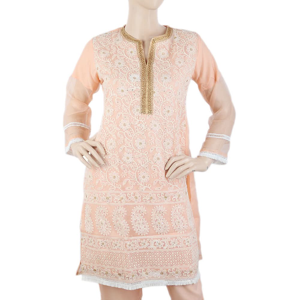 Women's Fancy Chikankari 3 Piece Suit - Light Pink, Women, Shalwar Suits, Chase Value, Chase Value