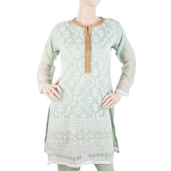 Women's Fancy Chikankari 3 Piece Suit - Green, Women, Shalwar Suits, Chase Value, Chase Value