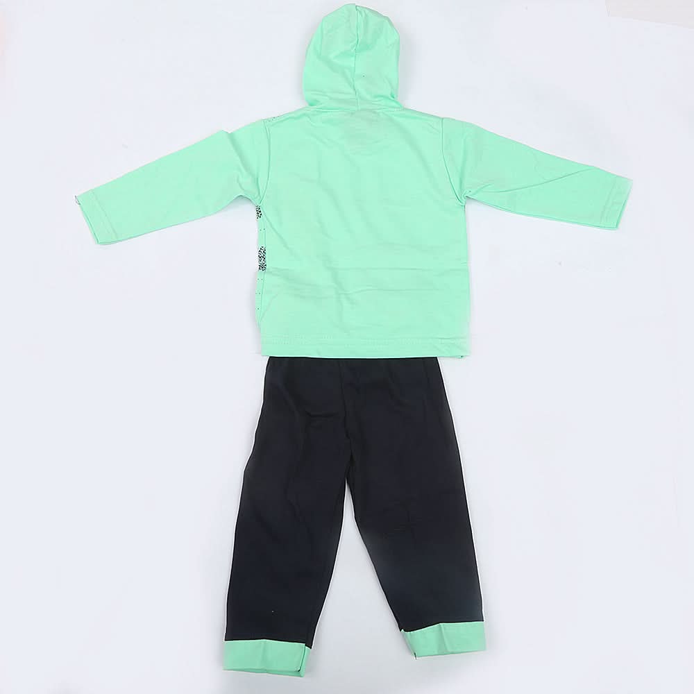 Newborn Boys Hooded Full Sleeves Suit  - Green, Kids, NB Boys Sets And Suits, Chase Value, Chase Value
