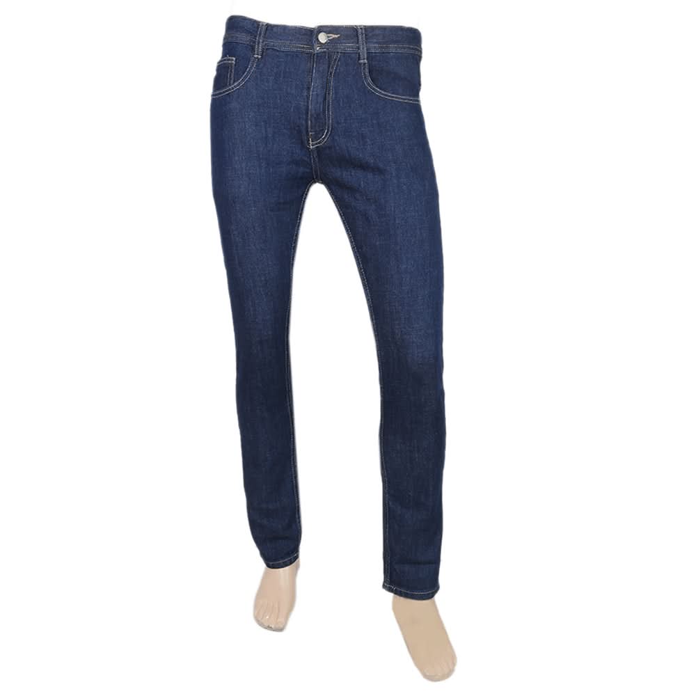 Men's Rigid Denim Pant - Navy Blue, Men, Casual Pants And Jeans, Chase Value, Chase Value