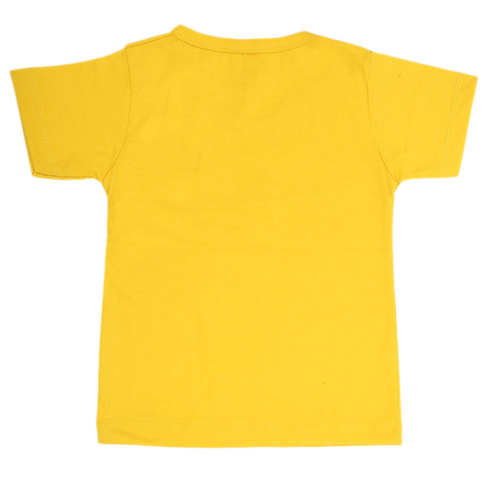 Boys Half Sleeves T-Shirt - Yellow, Kids, Boys T-Shirts, Chase Value, Chase Value