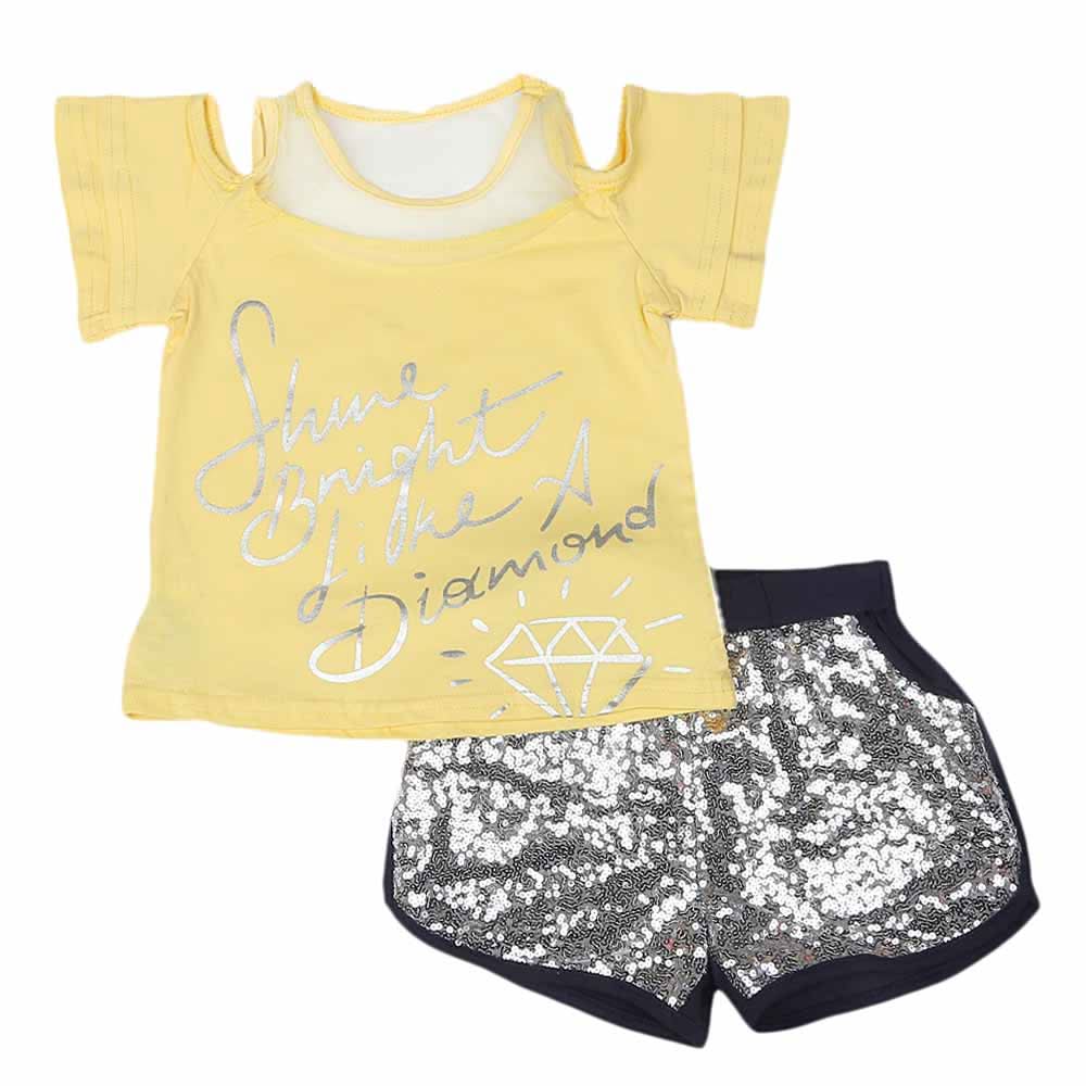 Girls Suit - Yellow, Kids, Girls Sets And Suits, Chase Value, Chase Value