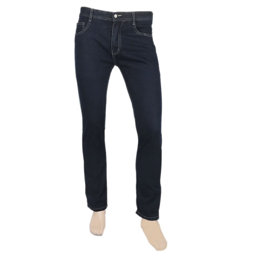 Men's Rigid Denim Pant - Dark Blue, Men, Casual Pants And Jeans, Chase Value, Chase Value