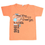 Boys Half Sleeves T-Shirt - Orange, Kids, Boys T-Shirts, Chase Value, Chase Value