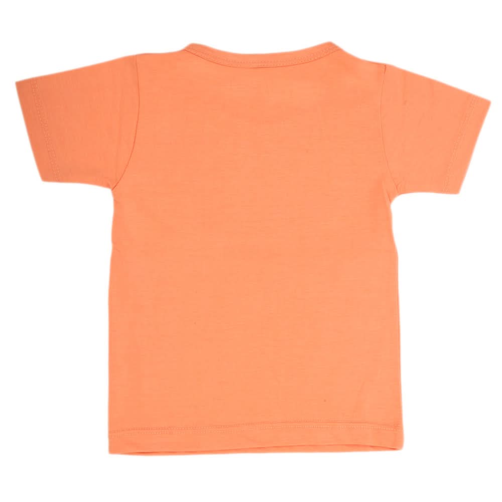 Boys Half Sleeves T-Shirt - Orange, Kids, Boys T-Shirts, Chase Value, Chase Value