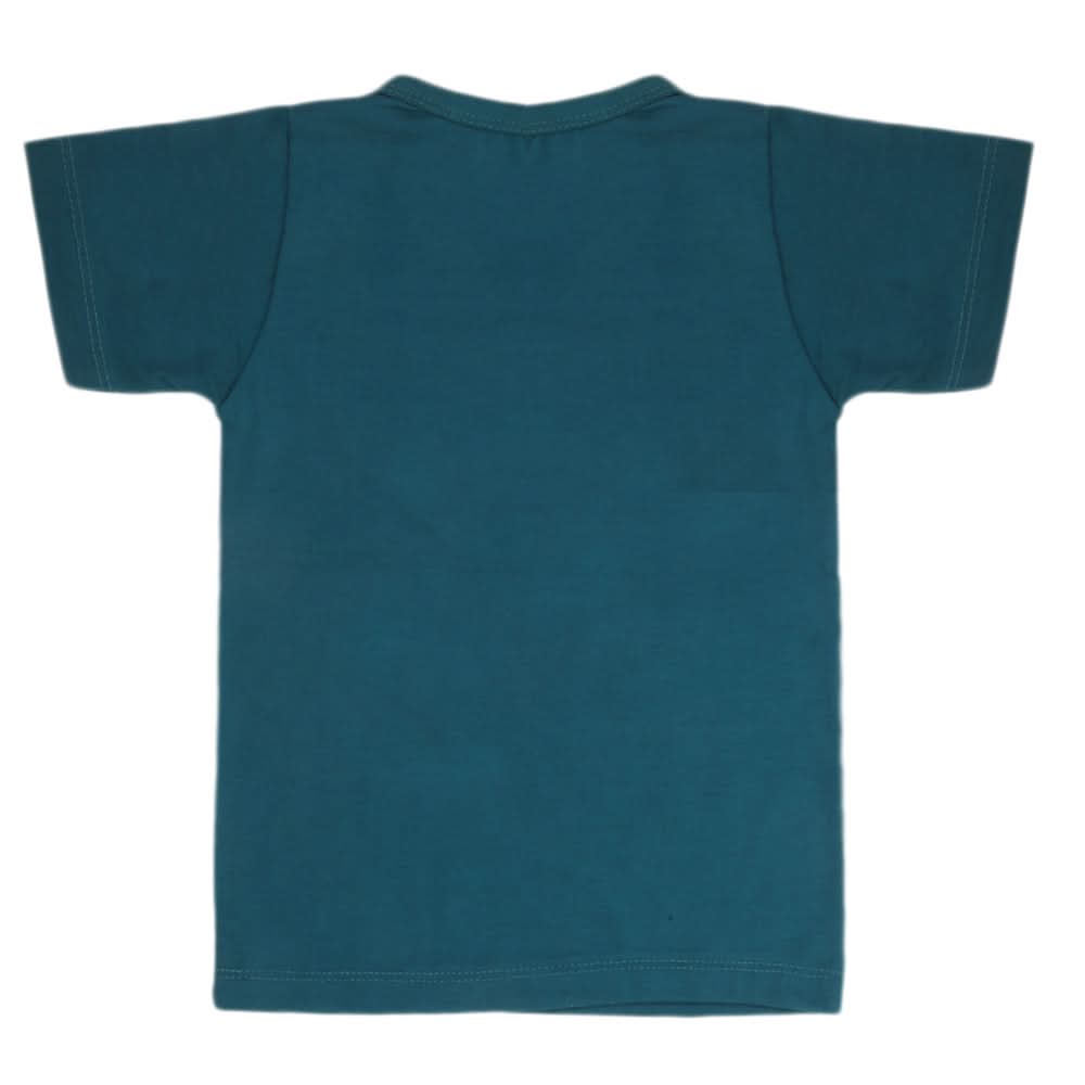 Boys Half Sleeves T-Shirt - Steel Green, Kids, Boys T-Shirts, Chase Value, Chase Value