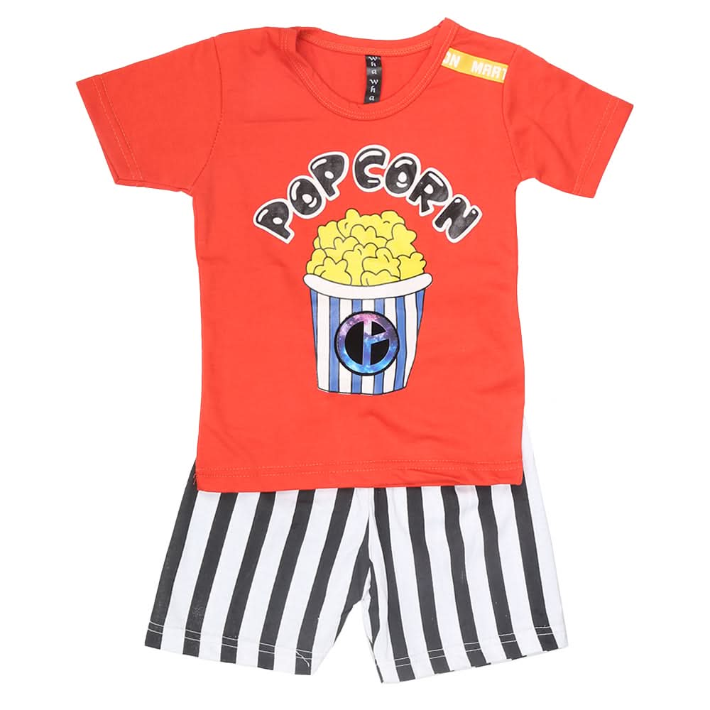 Boys Half Sleeves Suit 42817-Red, Kids, Boys Sets And Suits, Chase Value, Chase Value