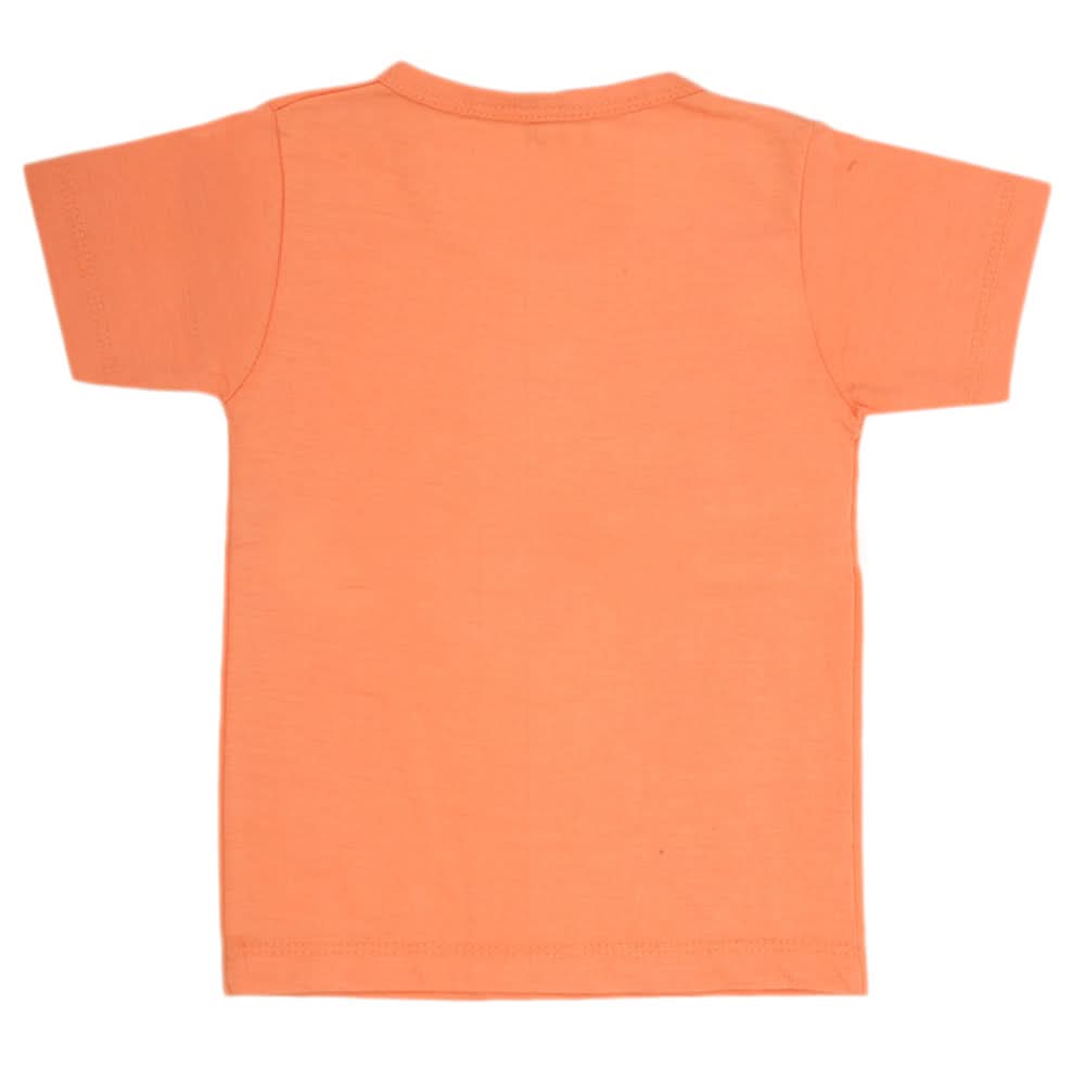 Boys Half Sleeves T-Shirt - Orange, Kids, Boys T-Shirts, Chase Value, Chase Value