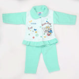 Newborn Girl Full Sleeves Polar Suit 1718 - Green, Kids, NB Girls Sets And Suits, Chase Value, Chase Value