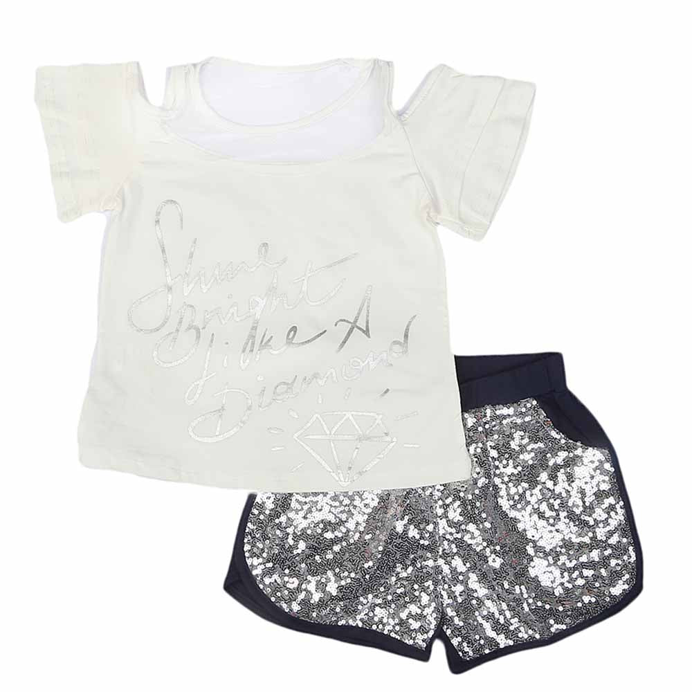 Girls Suit - White, Kids, Girls Sets And Suits, Chase Value, Chase Value