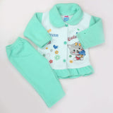Newborn Girl Full Sleeves Polar Suit 1718 - Green, Kids, NB Girls Sets And Suits, Chase Value, Chase Value