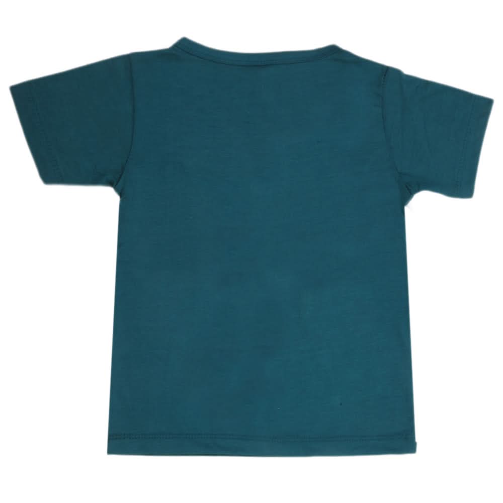 Boys Half Sleeves T-Shirt - Steel Green, Kids, Boys T-Shirts, Chase Value, Chase Value