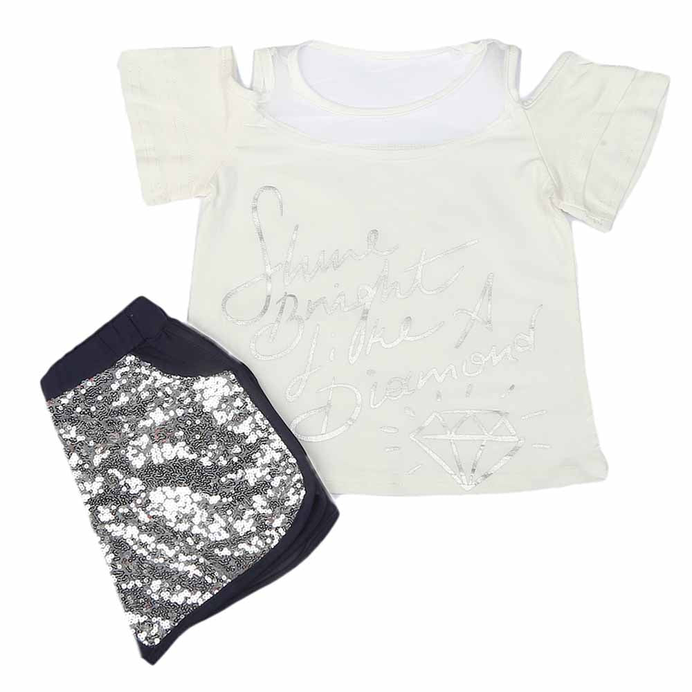 Girls Suit - White, Kids, Girls Sets And Suits, Chase Value, Chase Value