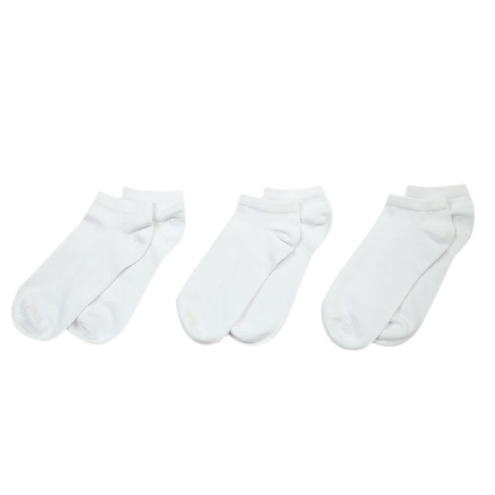 Men’s 3Pcs Ankle Socks -  White, Men's Socks, Chase Value, Chase Value
