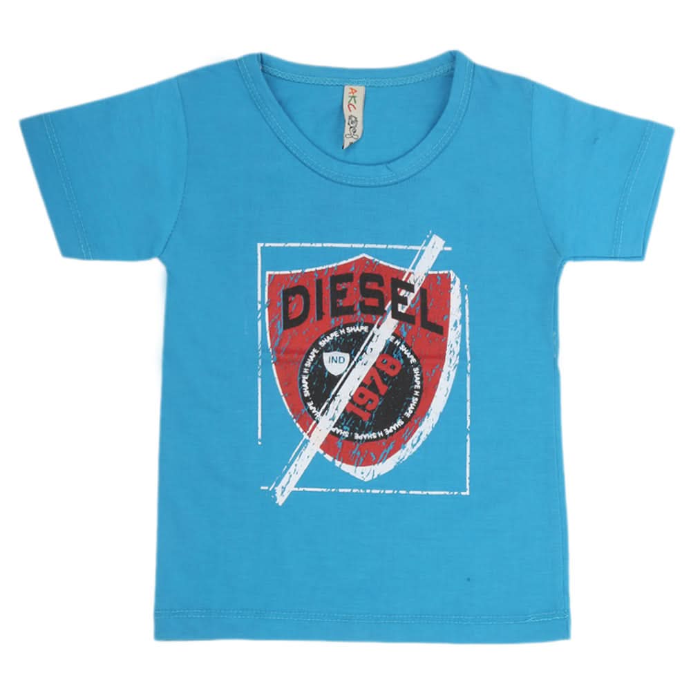 Boys Half Sleeves T-Shirt - Blue, Kids, Boys T-Shirts, Chase Value, Chase Value