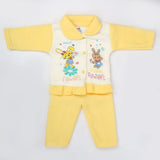 Newborn Girl Full Sleeves Polar Suit 5374 - Yellow, Kids, New Born Girls Sets And Suits, Chase Value, Chase Value