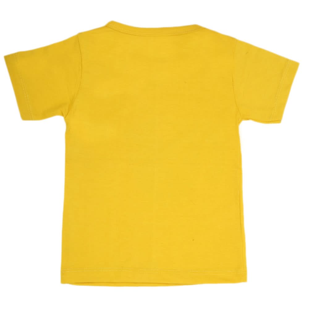 Boys Half Sleeves T-Shirt - Yellow, Kids, Boys T-Shirts, Chase Value, Chase Value