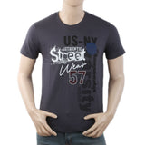 Men's Round Neck Half Sleeves T-Shirt - Dark Grey, Men, T-Shirts And Polos, Chase Value, Chase Value