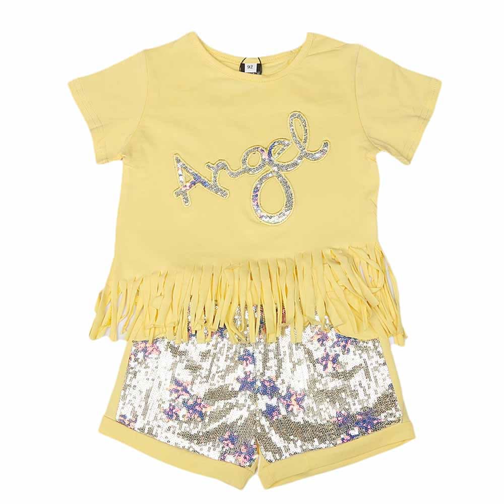 GIrls Suit - Yellow, Kids, Girls Sets And Suits, Chase Value, Chase Value