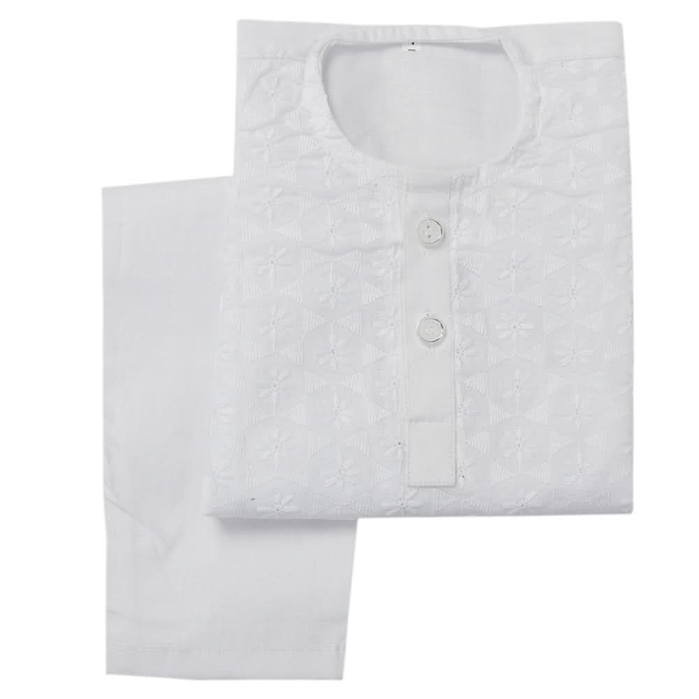 Newborn Boys Shalwar Suit - White, Kids, Newborn Boys Shalwar Suits, Chase Value, Chase Value