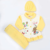 Newborn Girl Full Sleeves Polar Suit 6541 - Yellow, Kids, NB Girls Sets And Suits, Chase Value, Chase Value