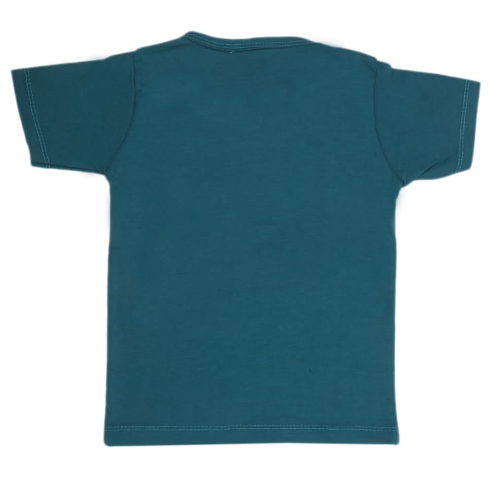 Boys Half Sleeves T-Shirt - Steel Green, Kids, Boys T-Shirts, Chase Value, Chase Value