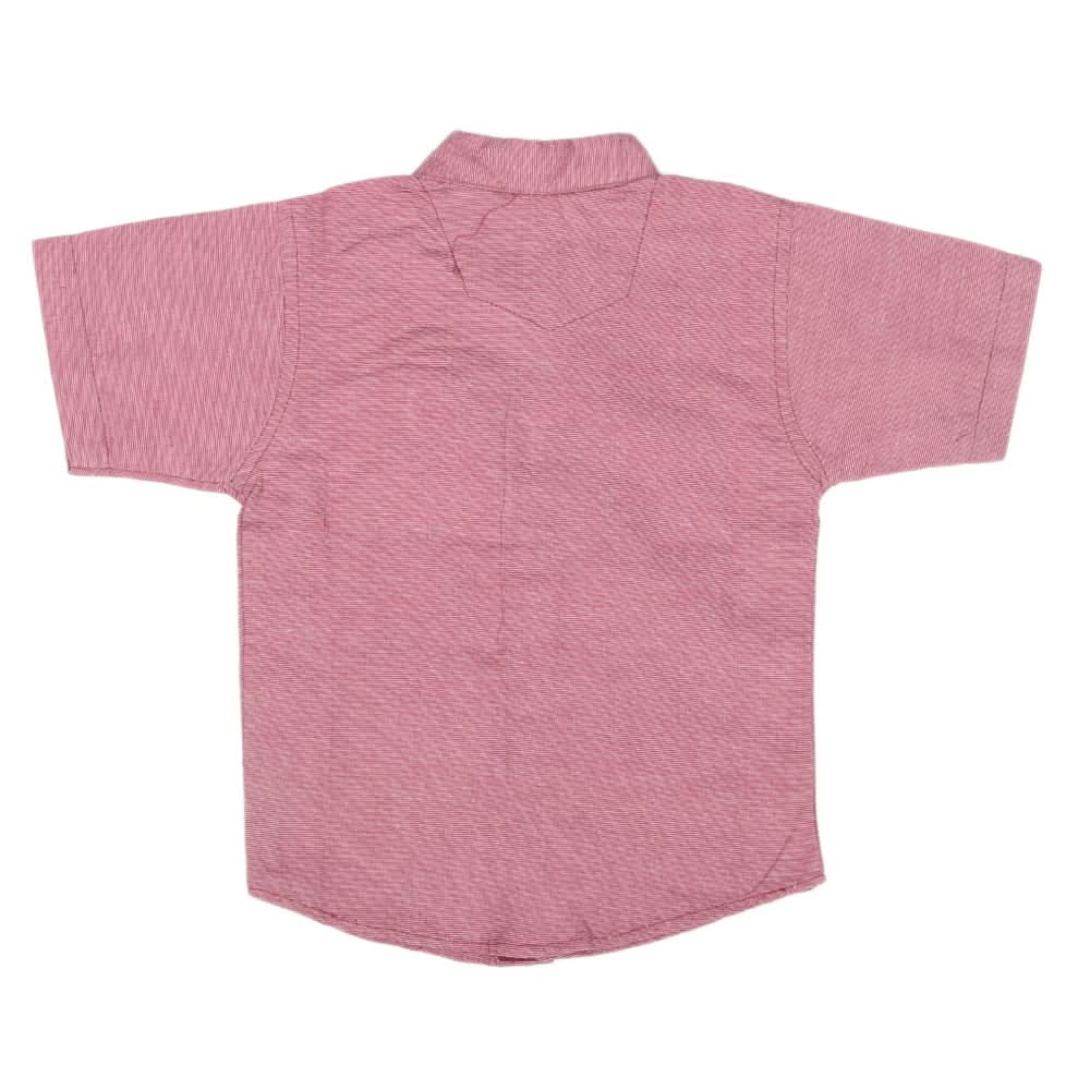 Boys Casual Chambray Shirt Half Sleeves -Maroon, Kids, Boys Shirts, Chase Value, Chase Value