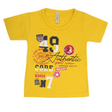 Boys Half Sleeves T-Shirt - Yellow, Kids, Boys T-Shirts, Chase Value, Chase Value