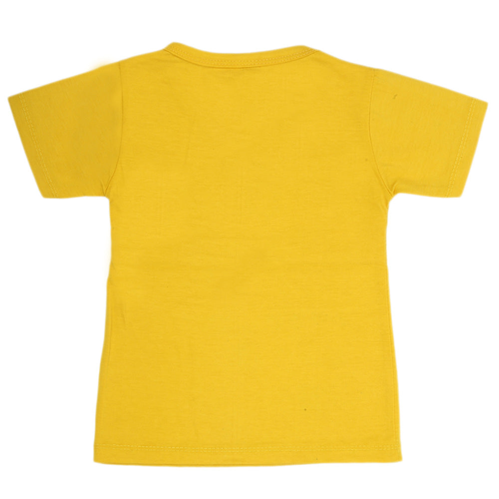 Boys Half Sleeves T-Shirt - Yellow, Kids, Boys T-Shirts, Chase Value, Chase Value