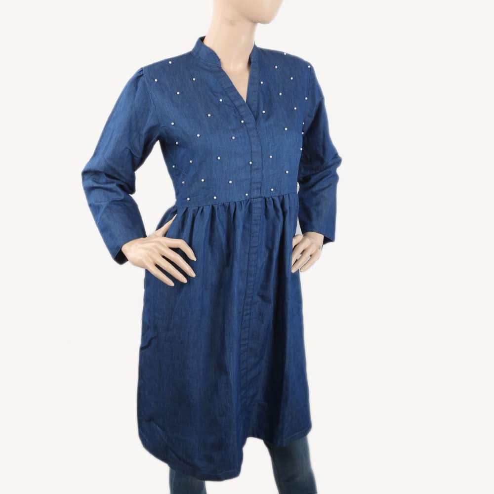Women's Denim Top - Blue, Women, T-Shirts And Tops, Chase Value, Chase Value
