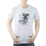 Men's Round Neck Half Sleeves T-Shirt - White, Men, T-Shirts And Polos, Chase Value, Chase Value