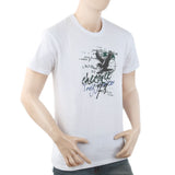 Men's Round Neck Half Sleeves T-Shirt - White, Men, T-Shirts And Polos, Chase Value, Chase Value